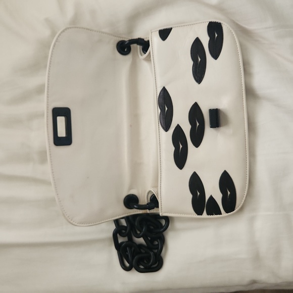 PRADA leather shoulder bag RARE black lips - Picture 4 of 12